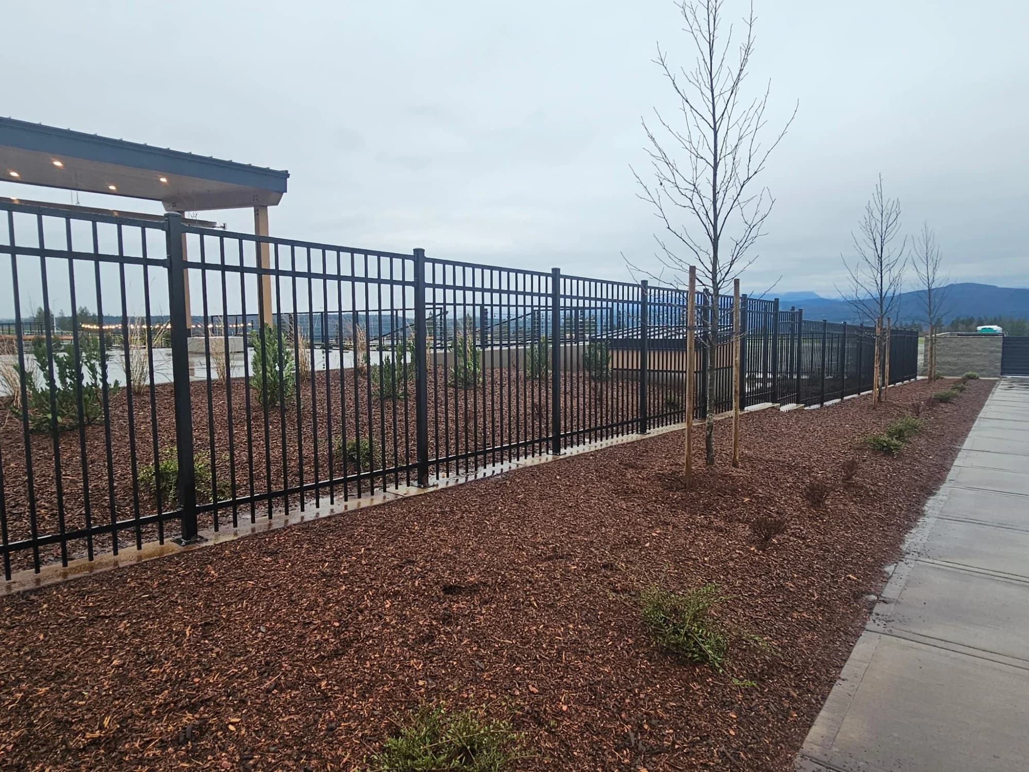 Architectural fencing at Uplands Community Center in Puyallup